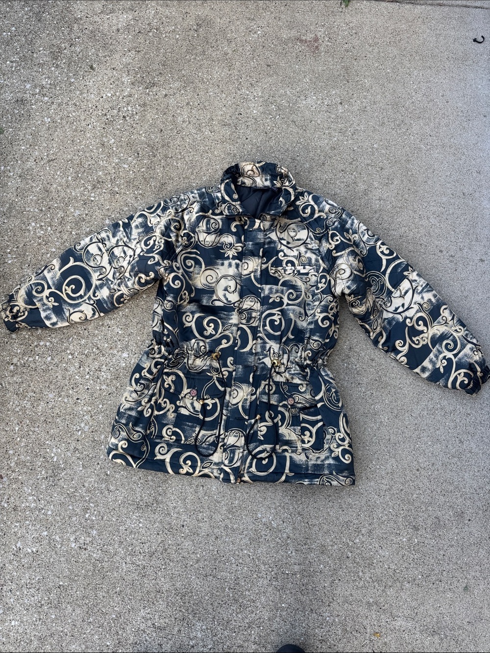 Vintage 90s Mureli Silk Coat Size L